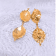 Human face earrings, Brass  22k gold plated dagle earring, Wholesale jewelry